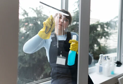 Nettoyage de vitres intérieures et extérieures au Pègue